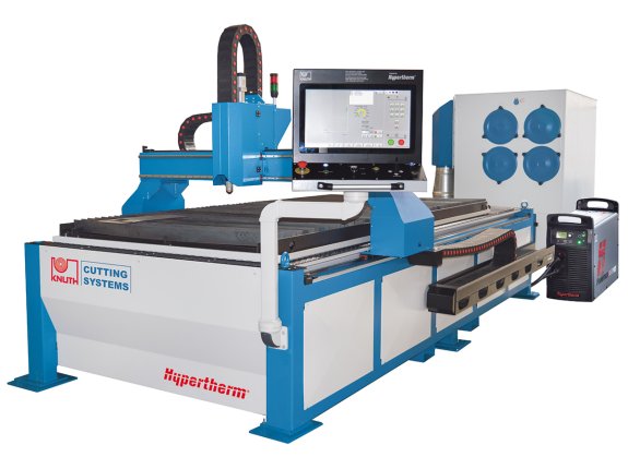 Plasma-Jet Compact H 1530 - Compact system for large panels with integrated extraction table for the use of HYPERTHERM cutting technology