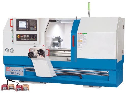 Numturn TC 420 CNC (Si 828D) - Präzisions-Flachbettdrehmaschine mit Werkzeugrevolver und Kraftspannfutter