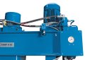 The compact hydraulic unit is integrated into the machine frame and offers maximum power with the least use of space