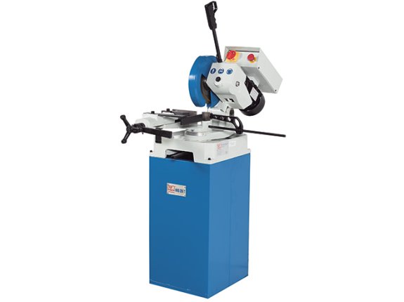 KKS 275 T - Robust manual cold circular saw for workshop use with precise mitre adjustment and space-saving base frame