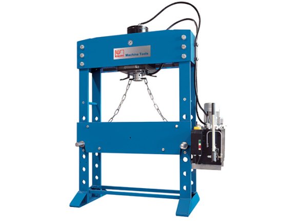 KNWP 200 HM - Motorised workshop press with horizontally positionable cylinder unit with two-stage hydraulics