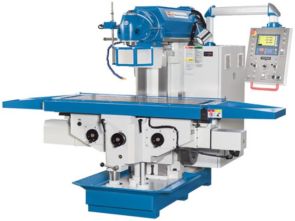 Servomill UWF 15 - Heavy-duty servo-conventional knee milling machine with HURON-type 
universal cutter head, large work table and advanced functions