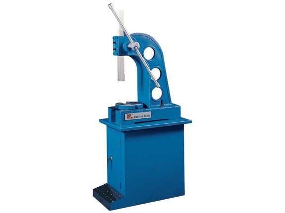 1 T - Versatile arbor press with adjustable rod and bench mounting holes