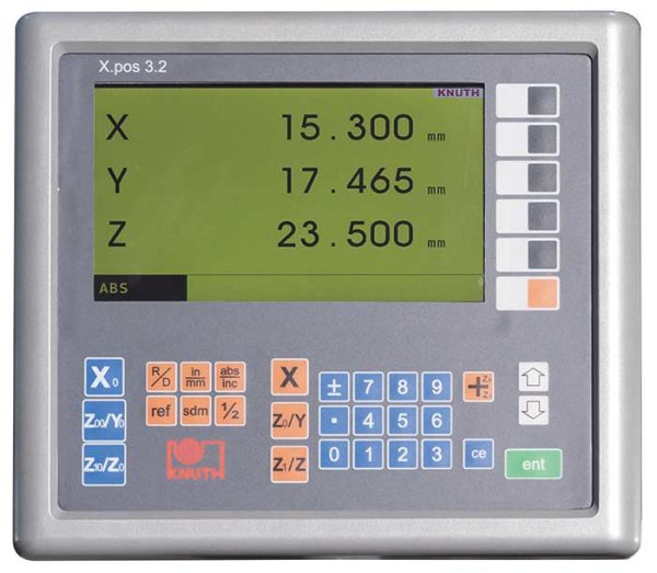 Indicador de posición de 3 ejes X.pos 3.2 - Para tornos, fresadoras y rectificadoras