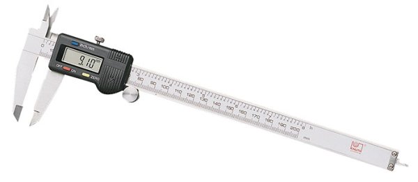Suwmiarka z cyfrowym wyświetlaczem 200 mm - Ruchome środki pomiarowe do długości i średnic