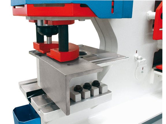 Hole punch station featuring large support table