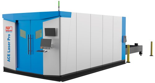 ACE Laser PRO - High-power fiber laser cutting system with shuttle table, wide machining and performance spectrum, gas console and filtered vacuum system