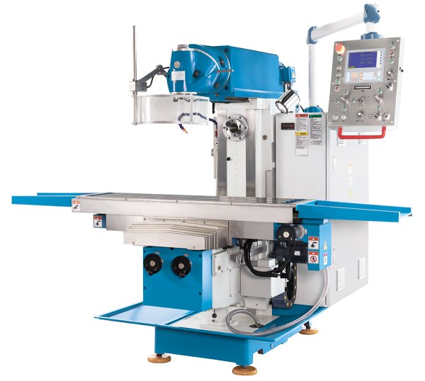 Servomill® UWF 5 - This servo-conventional universal milling machine features a large work area, a cutter head with 2 swivel levels, and a horizontal milling spindle