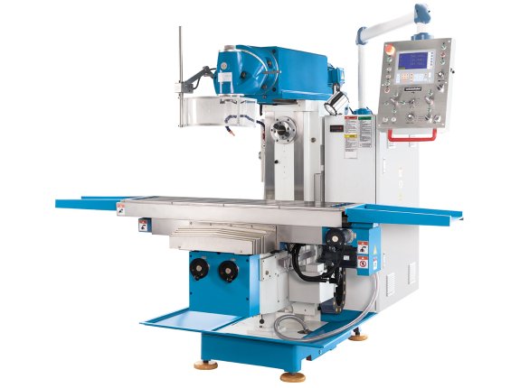 Servomill® UWF 5 - This servo-conventional universal milling machine features a large work area, a cutter head with 2 swivel levels, and a horizontal milling spindle