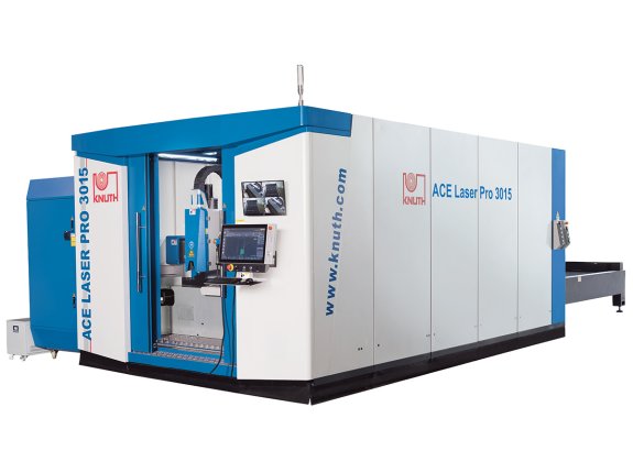 ACE Laser PRO 6025 30R - High-power fiber laser cutting system with shuttle table, wide machining and performance spectrum, gas console and filtered vacuum system