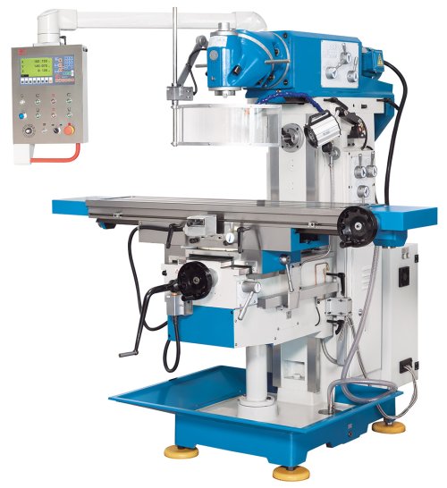 UWF 3.2 - With universal type milling head, automatic feed on all axis, swiveling table and horizontal spindle