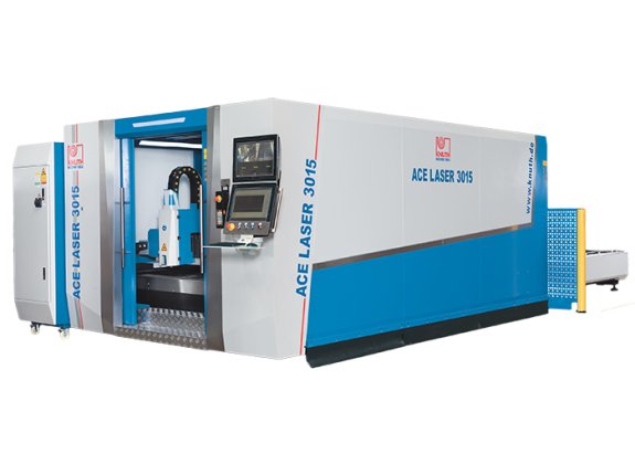 ACE Laser 6020 4.0 IPG - Fiber laser cutting system with shuttle table, wide machining and performance spectrum, gas console and filtered vacuum system