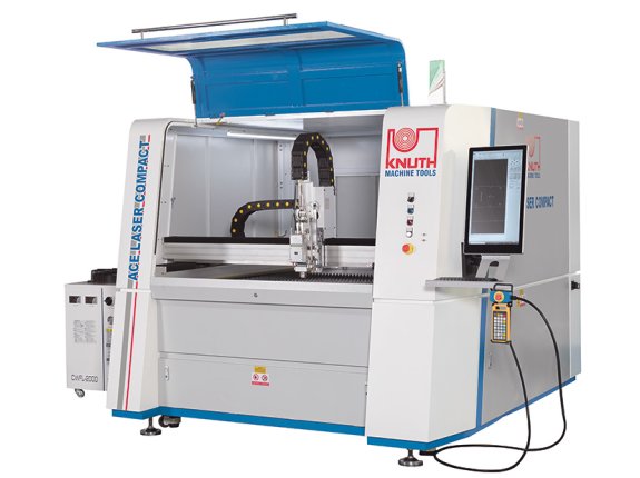 ACE Laser Compact 1313 1.0 R - Small footprint design with Raytools cutting head and Raycus laser source